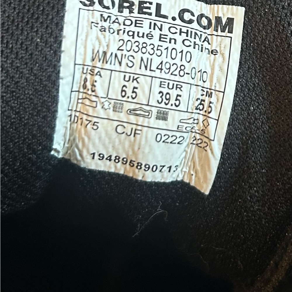 Sorel Black Women's High-Top Sneakers / New - Picture 3 of 5